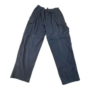 Outer Rim Mens Convertible Cargo Pants Black Medium Zip Off Hiking Trousers
